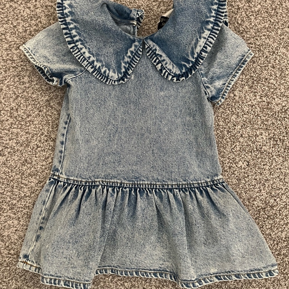 Sea NY Girls Denim Dress with Collar